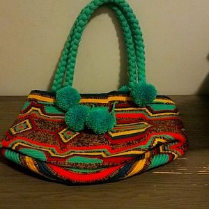 Custom made hand knit bag